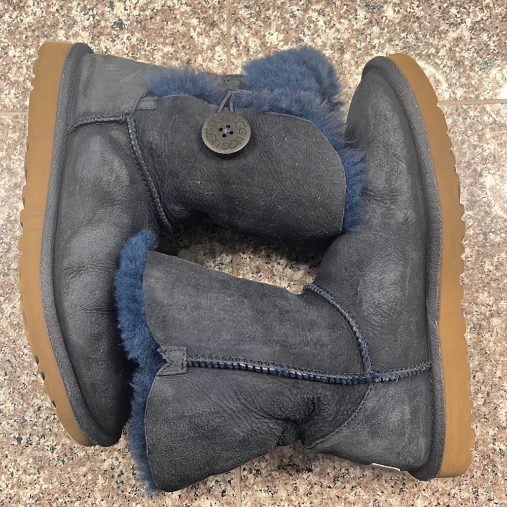 UGG Bailey Button Suede Mid-Calf Boots - Picture 11 of 12